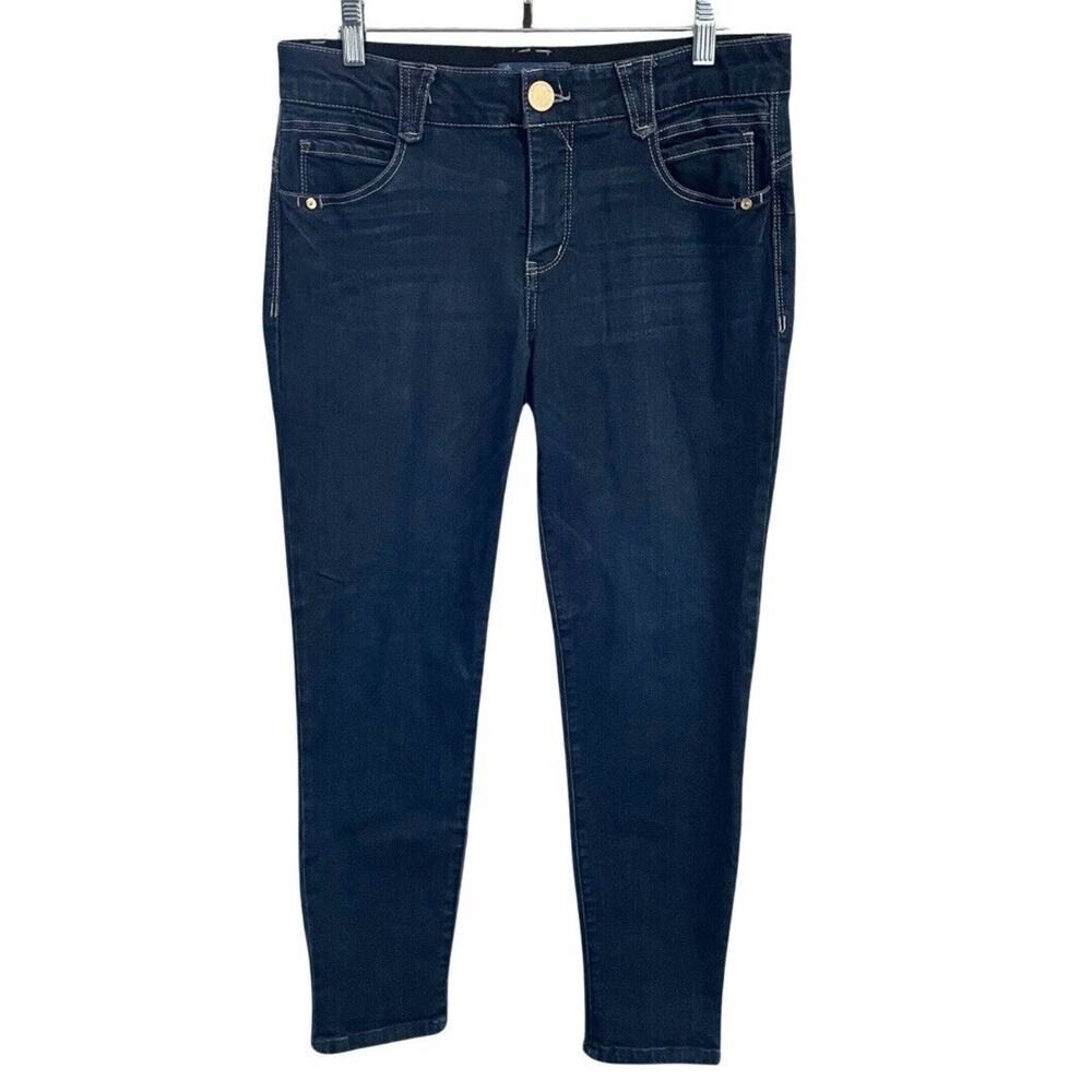 Democracy Jeans Women's Size 8 Dark Wash Denim AB SOLUTION Skinny Stretch